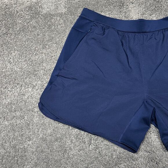 Adidas Mens Dark Blue Training Shorts Size 2XL 7" IC2043 Running Sportswear New - Picture 5 of 16